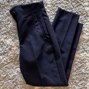 Zara navy high waisted dress pants size xs